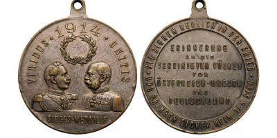 Ferenc József és II. Vilmos 1914 patrióta érem